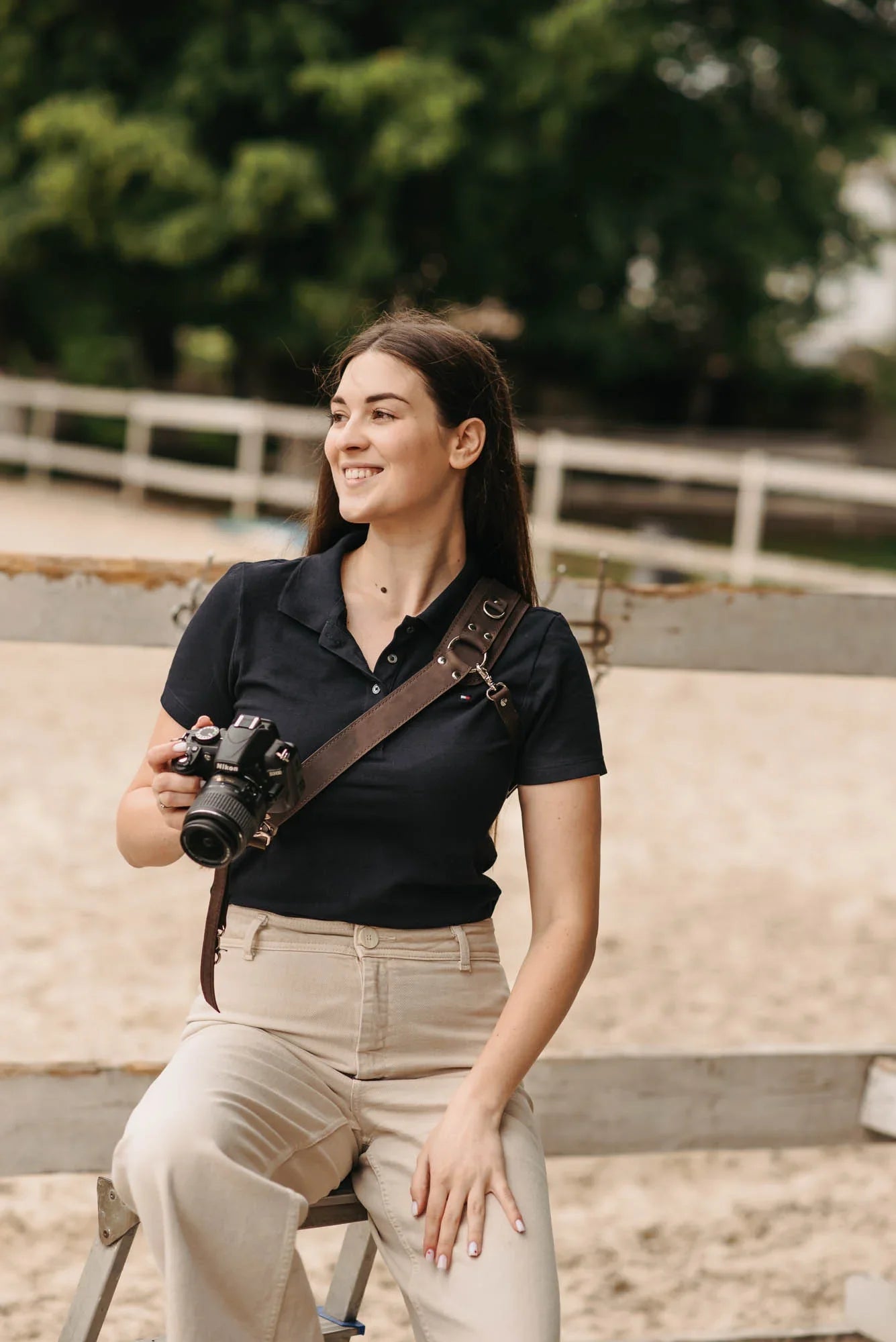 Leather Camera Harness – Adjustable Single Strap | Mono