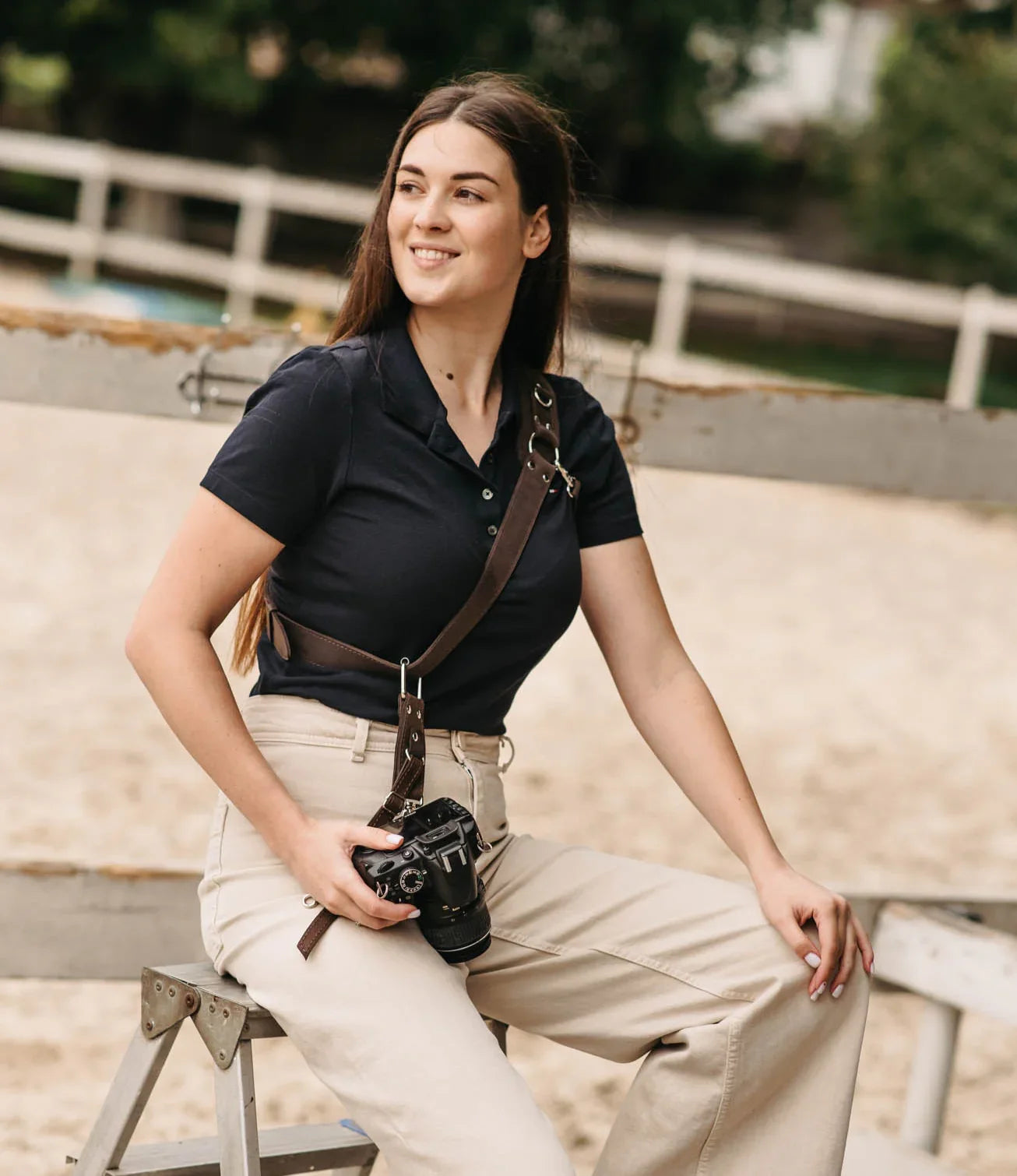Leather Camera Harness – Adjustable Single Strap | Mono