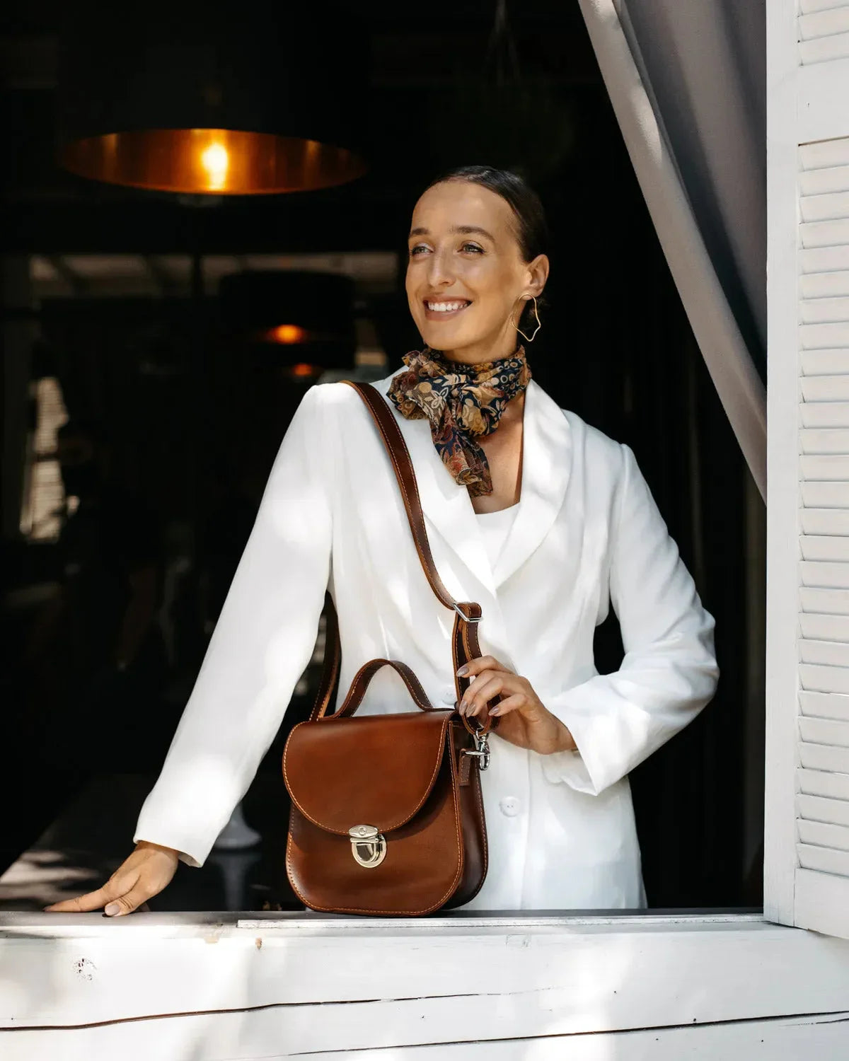 Women's Leather Crossbody Bag | Blossom