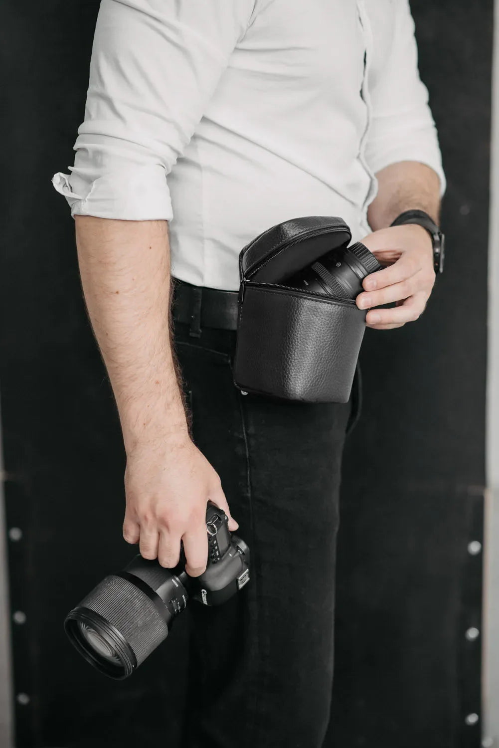 Leather Lens Pouch – Full-Grain Case for Camera Lenses | 4 Sizes