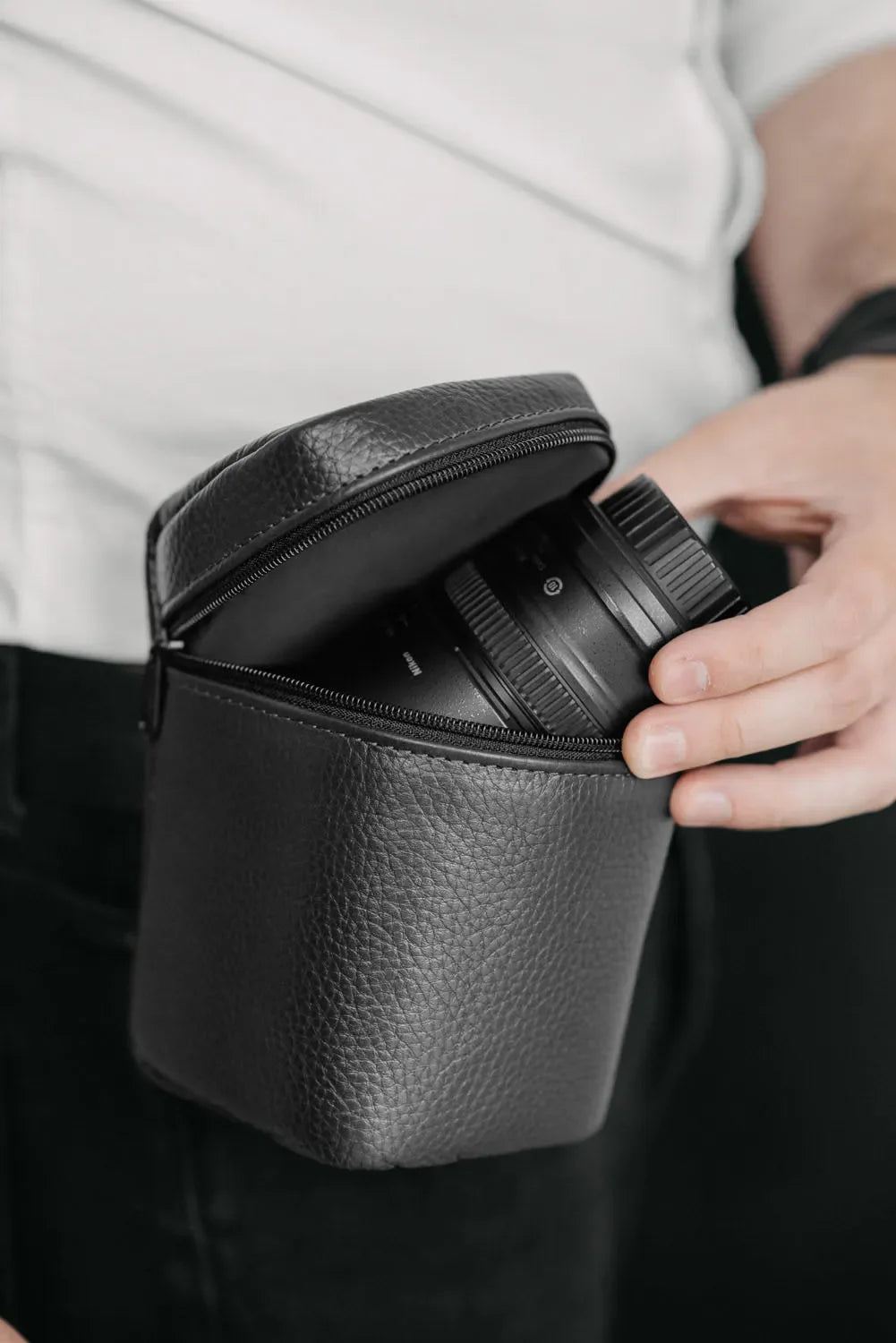 Leather Lens Pouch – Full-Grain Case for Camera Lenses | 4 Sizes