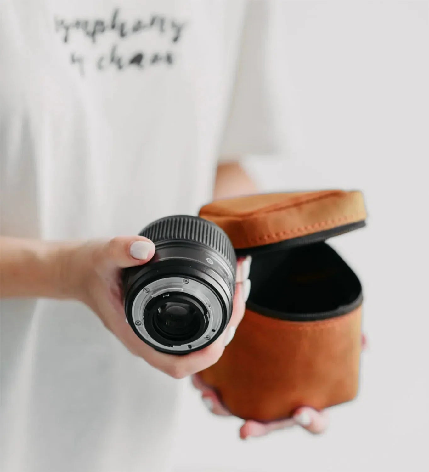 Waxed Matte Leather Camera Lens Pouch – 4 Size Options
