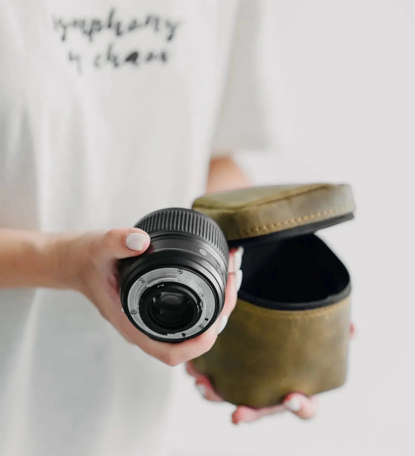 Waxed Matte Leather Camera Lens Pouch – 4 Size Options