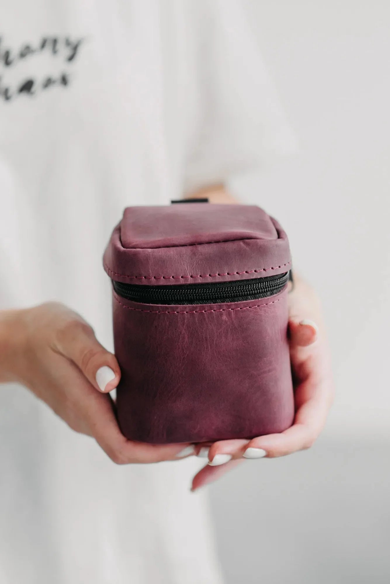Waxed Matte Leather Camera Lens Pouch – 4 Size Options