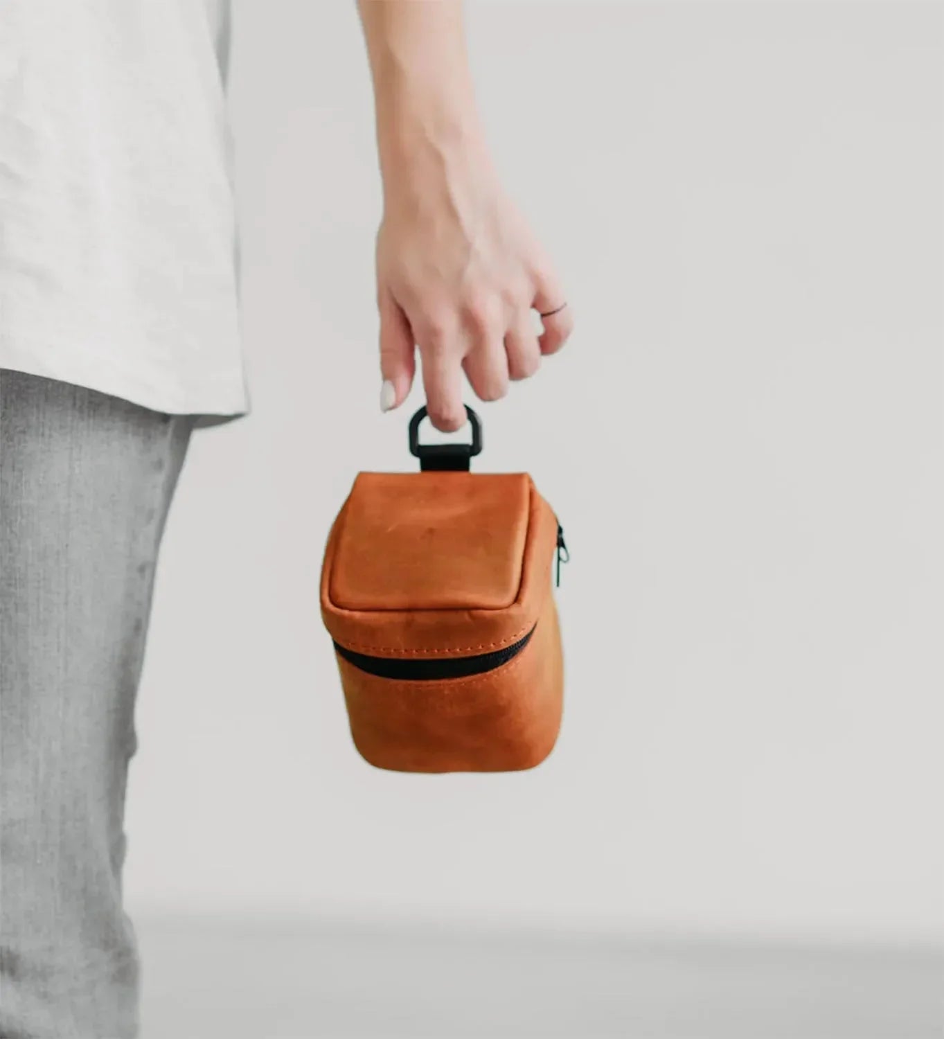 Waxed Matte Leather Camera Lens Pouch – 4 Size Options