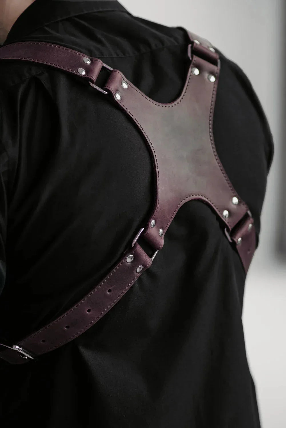Dual Camera Harness – Matte Leather with Custom Logo Option