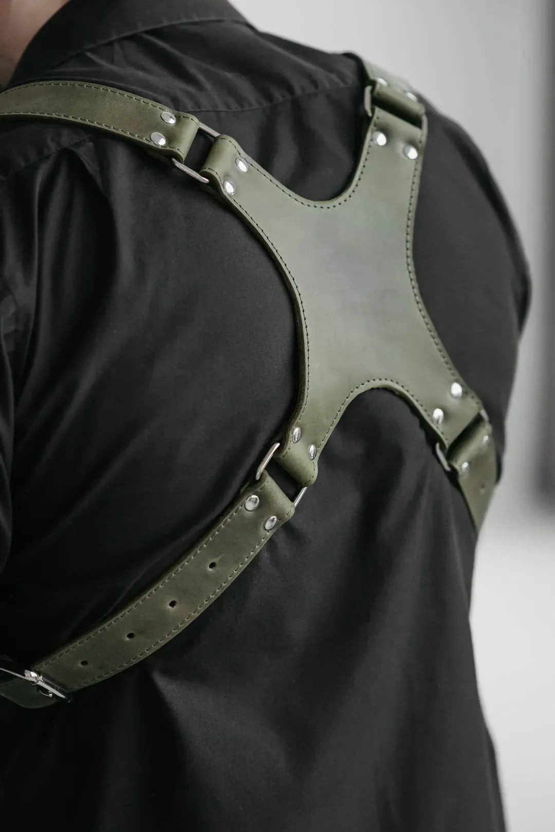 Dual Camera Harness – Matte Leather with Custom Logo Option