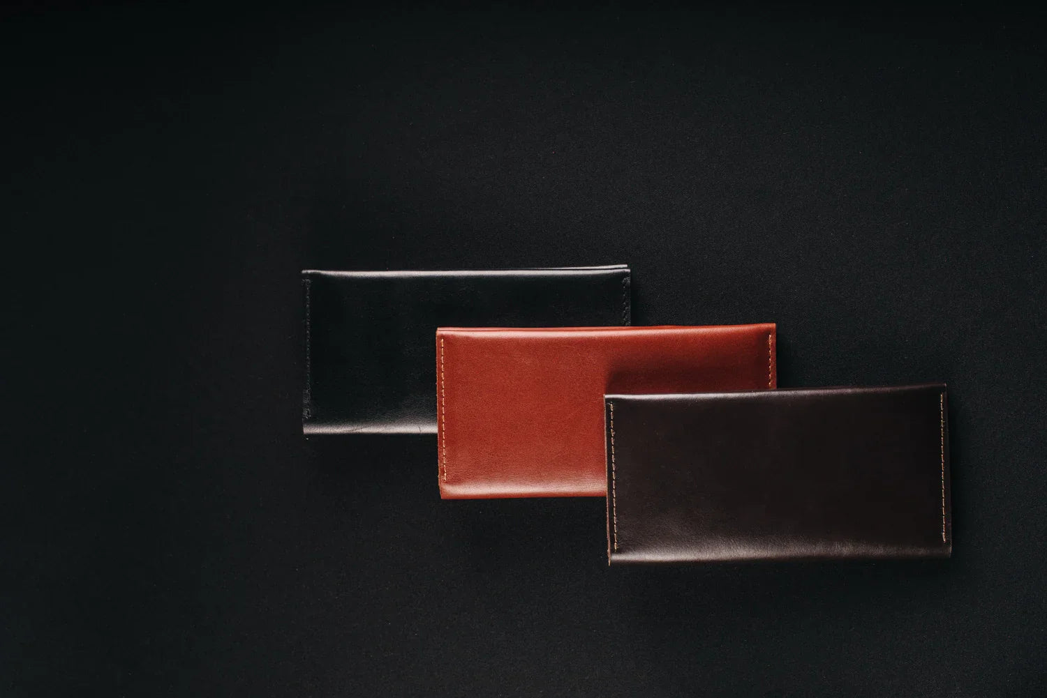 Long Smooth Leather Wallet with Handle