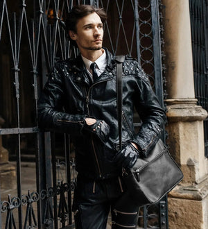 Everyday Leather Messenger with Zip | Squad