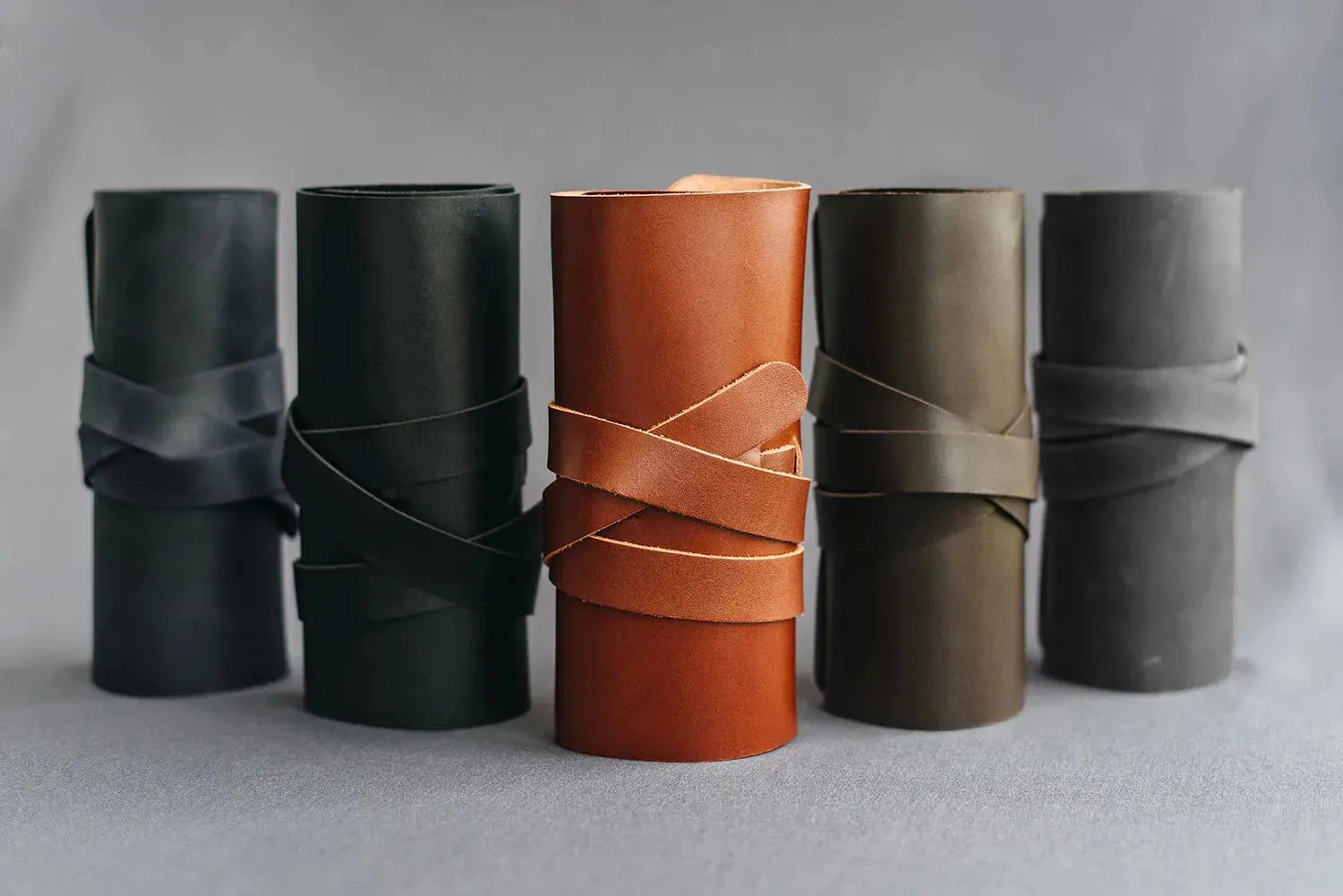 Roll-Up Leather Cord & Tools Wrap – Smooth Finish