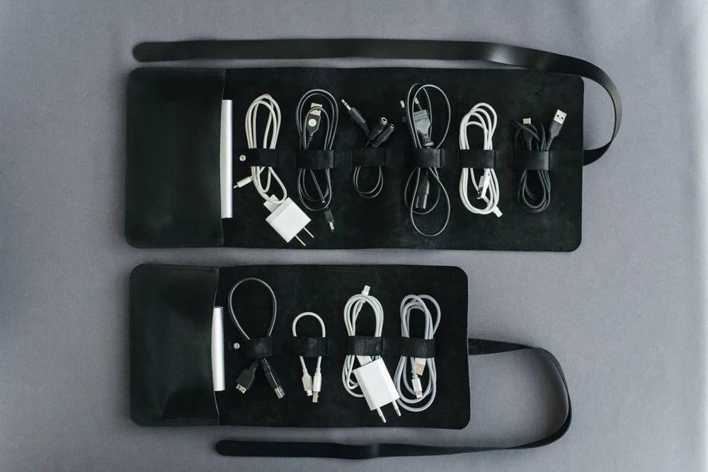 Roll-Up Leather Cord & Tools Wrap – Smooth Finish