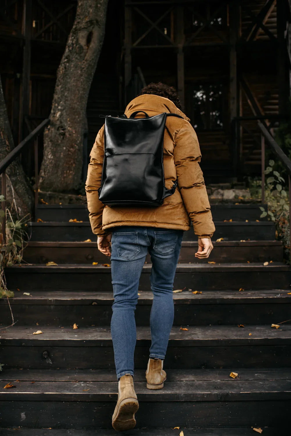 Minimalist Leather Backpack for Work & Travel | Flatrock