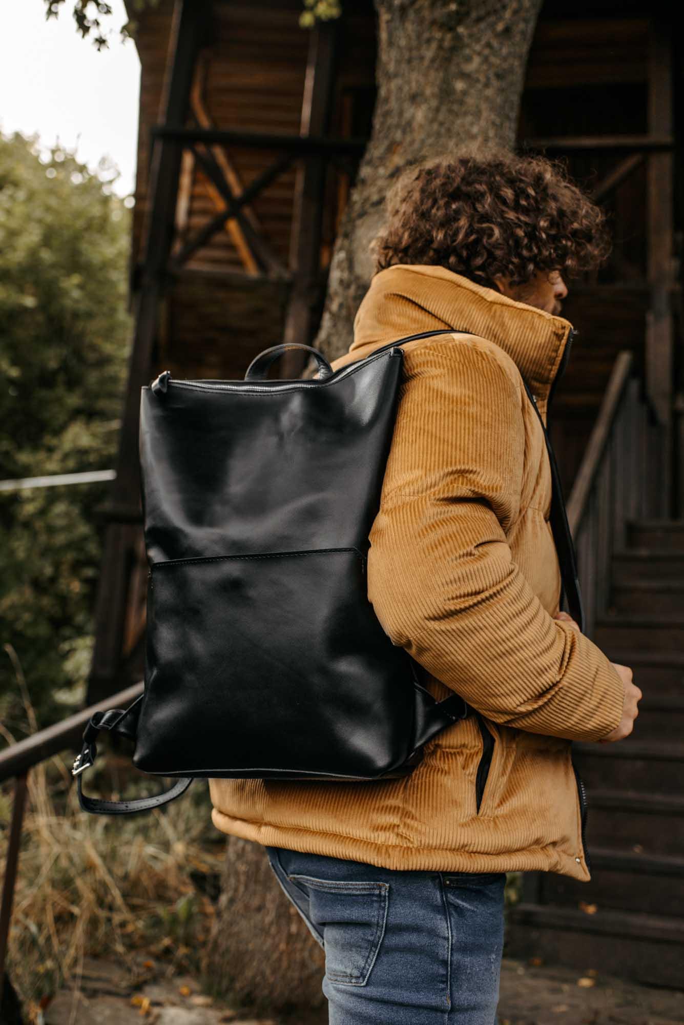 Minimalist Leather Backpack for Work & Travel | Flatrock