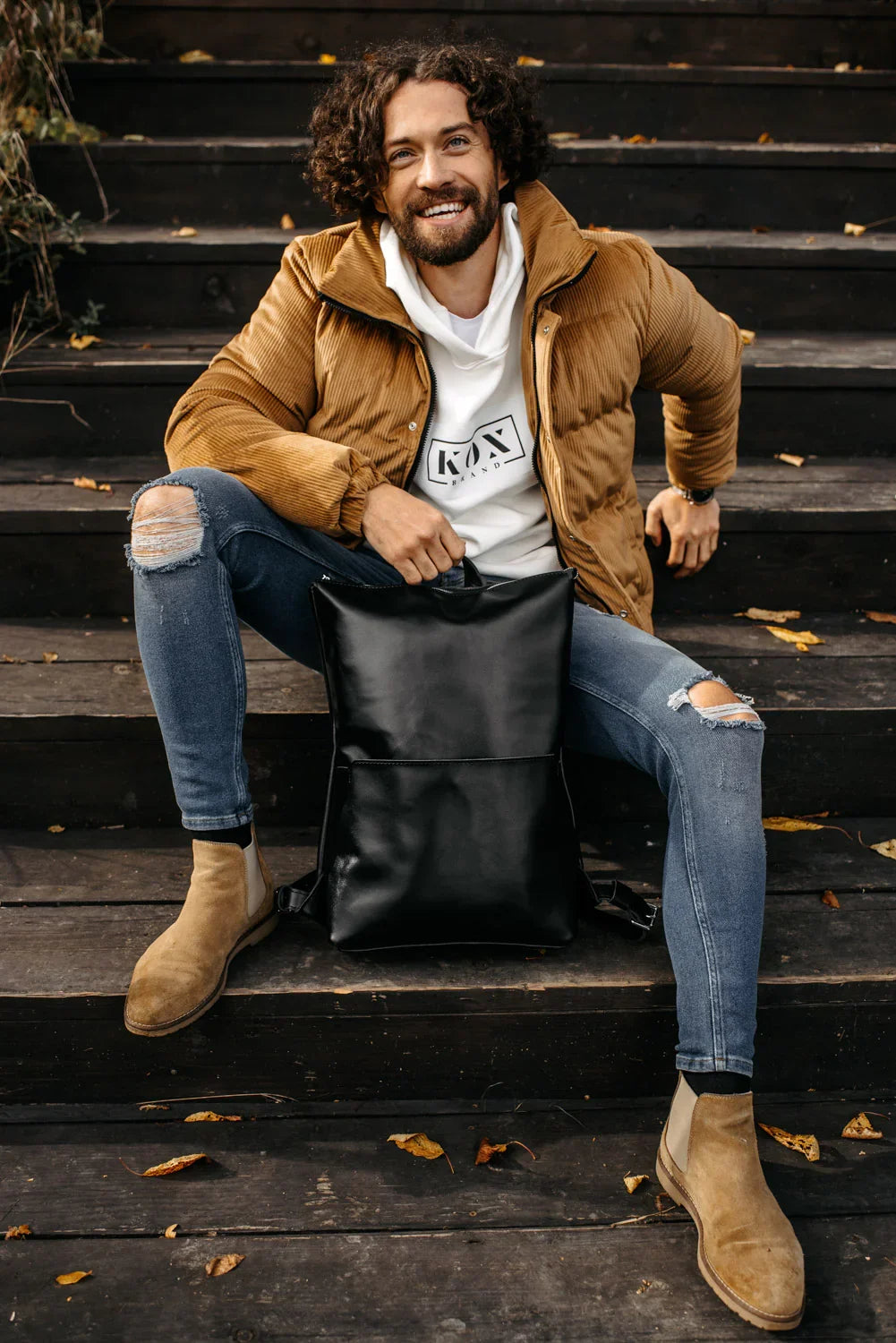 Minimalist Leather Backpack for Work & Travel | Flatrock