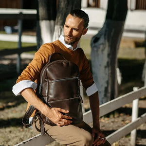 Smooth Leather Backpack for Work and Travel | Splay