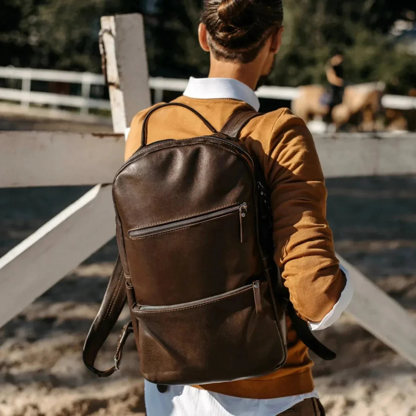 Smooth Leather Backpack for Work and Travel | Splay