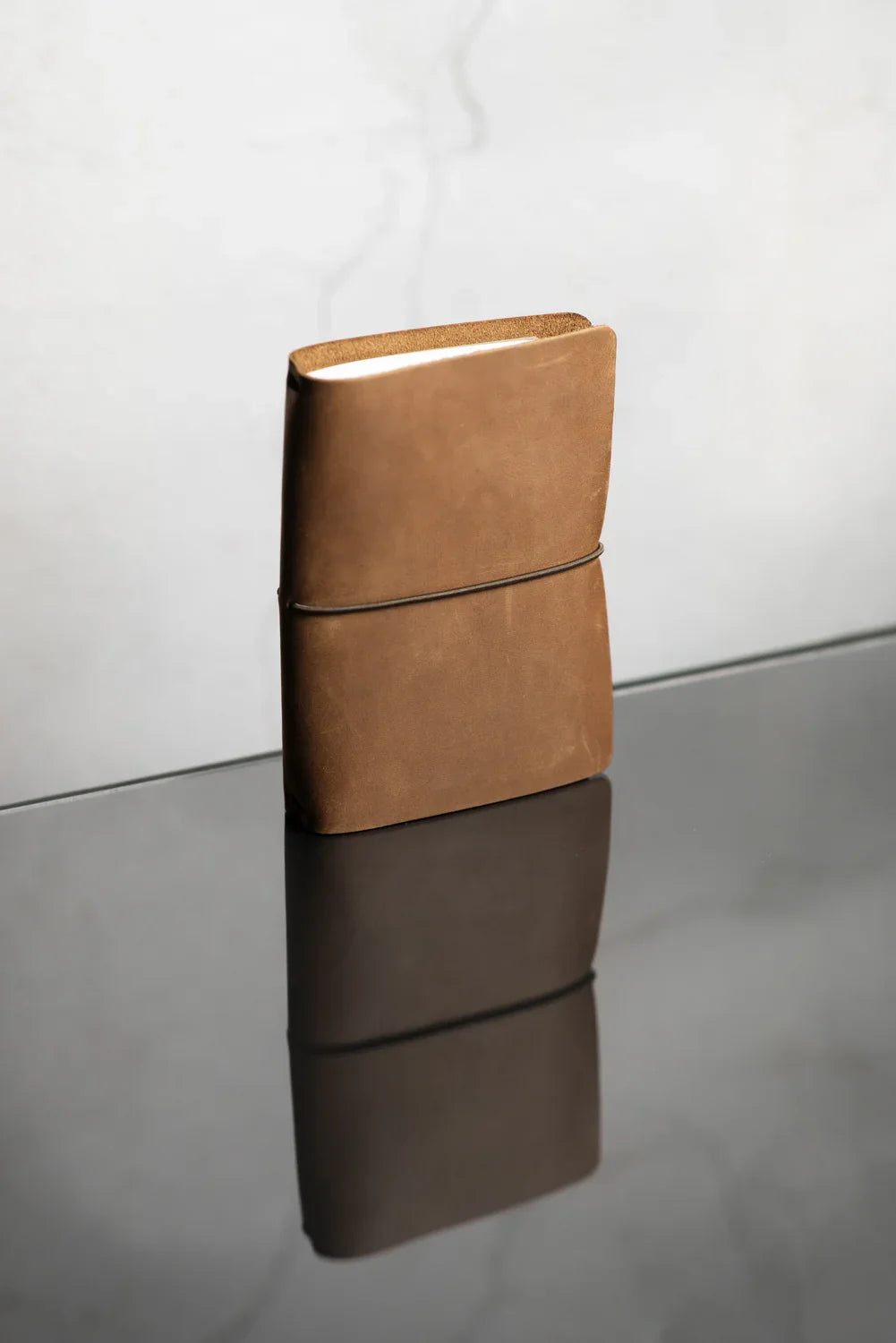 Distressed Leather Refillable Notebook cover A6, A5, B6