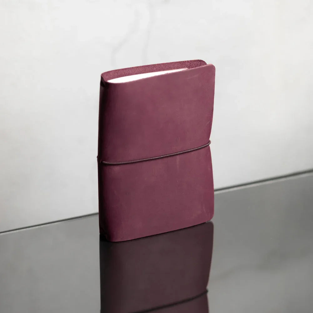 Distressed Leather Refillable Notebook cover A6, A5, B6