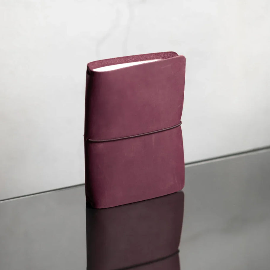 Distressed Leather Refillable Notebook cover A6, A5, B6