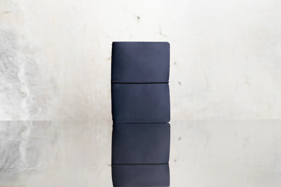 Distressed Leather Refillable Notebook cover A6, A5, B6