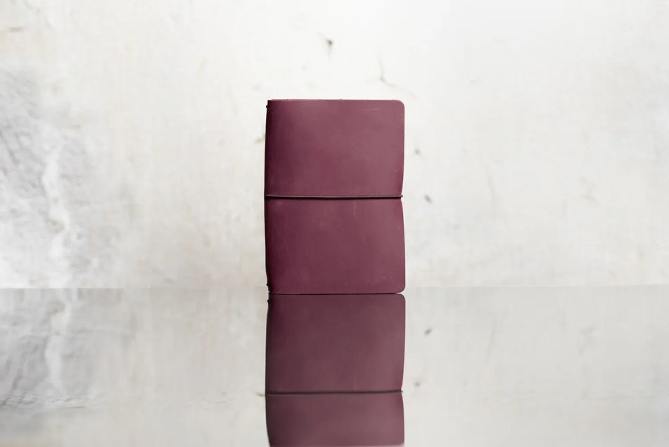 Distressed Leather Refillable Notebook cover A6, A5, B6
