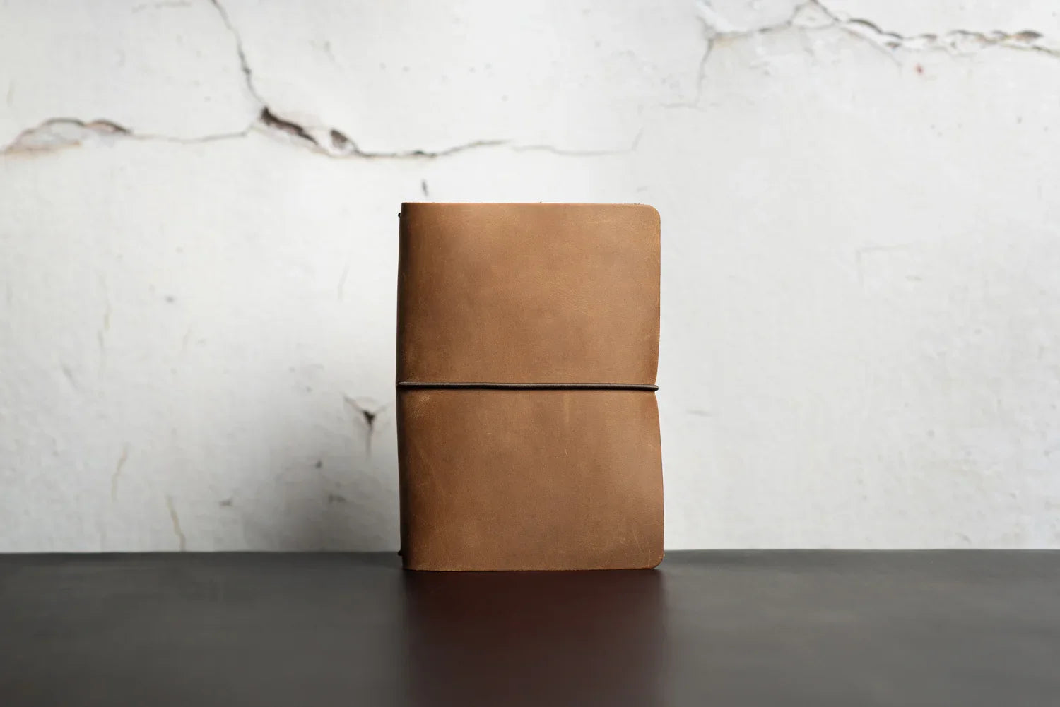 Distressed Leather Refillable Notebook cover A6, A5, B6