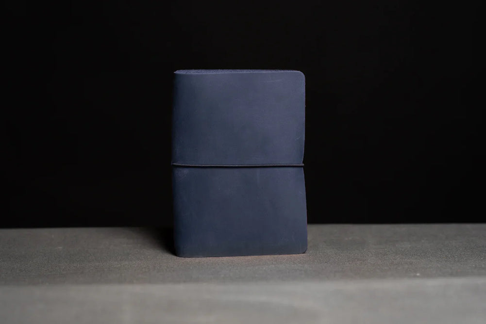 Distressed Leather Refillable Notebook cover A6, A5, B6