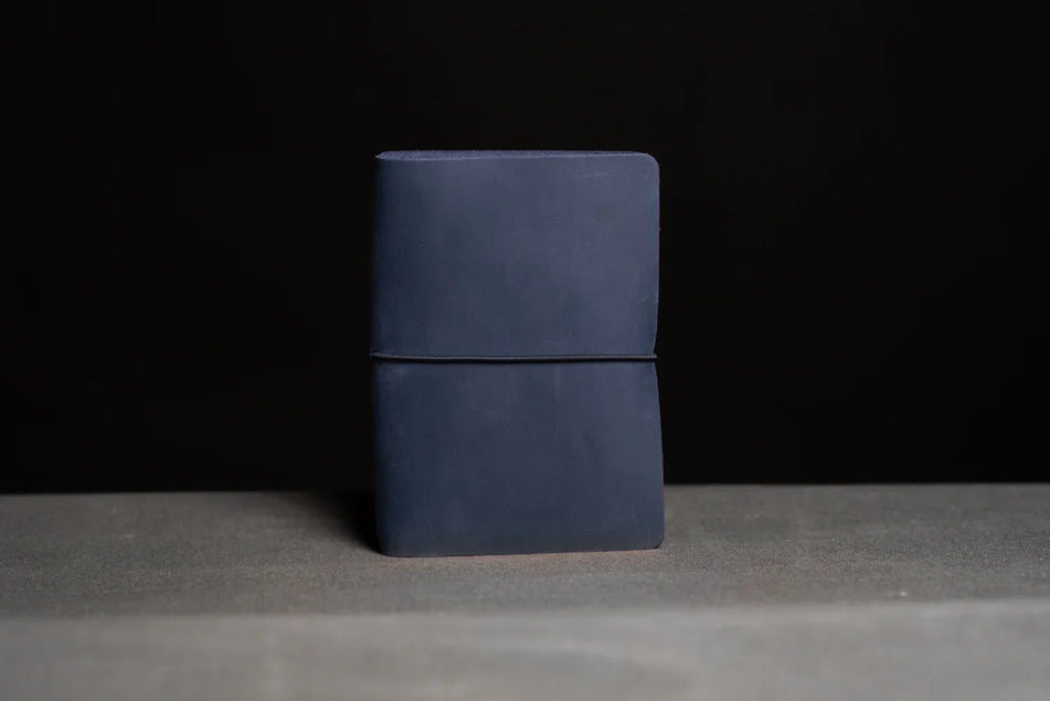Distressed Leather Refillable Notebook cover A6, A5, B6