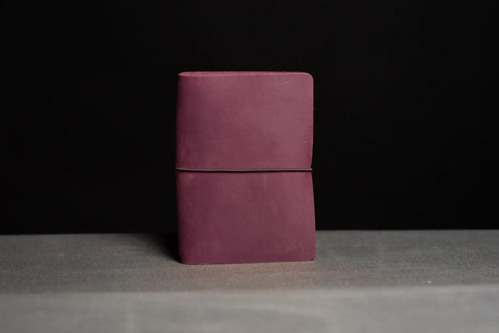 Distressed Leather Refillable Notebook cover A6, A5, B6
