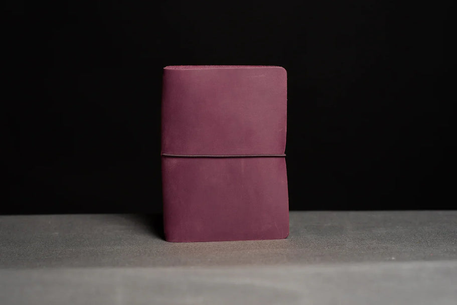 Distressed Leather Refillable Notebook cover A6, A5, B6