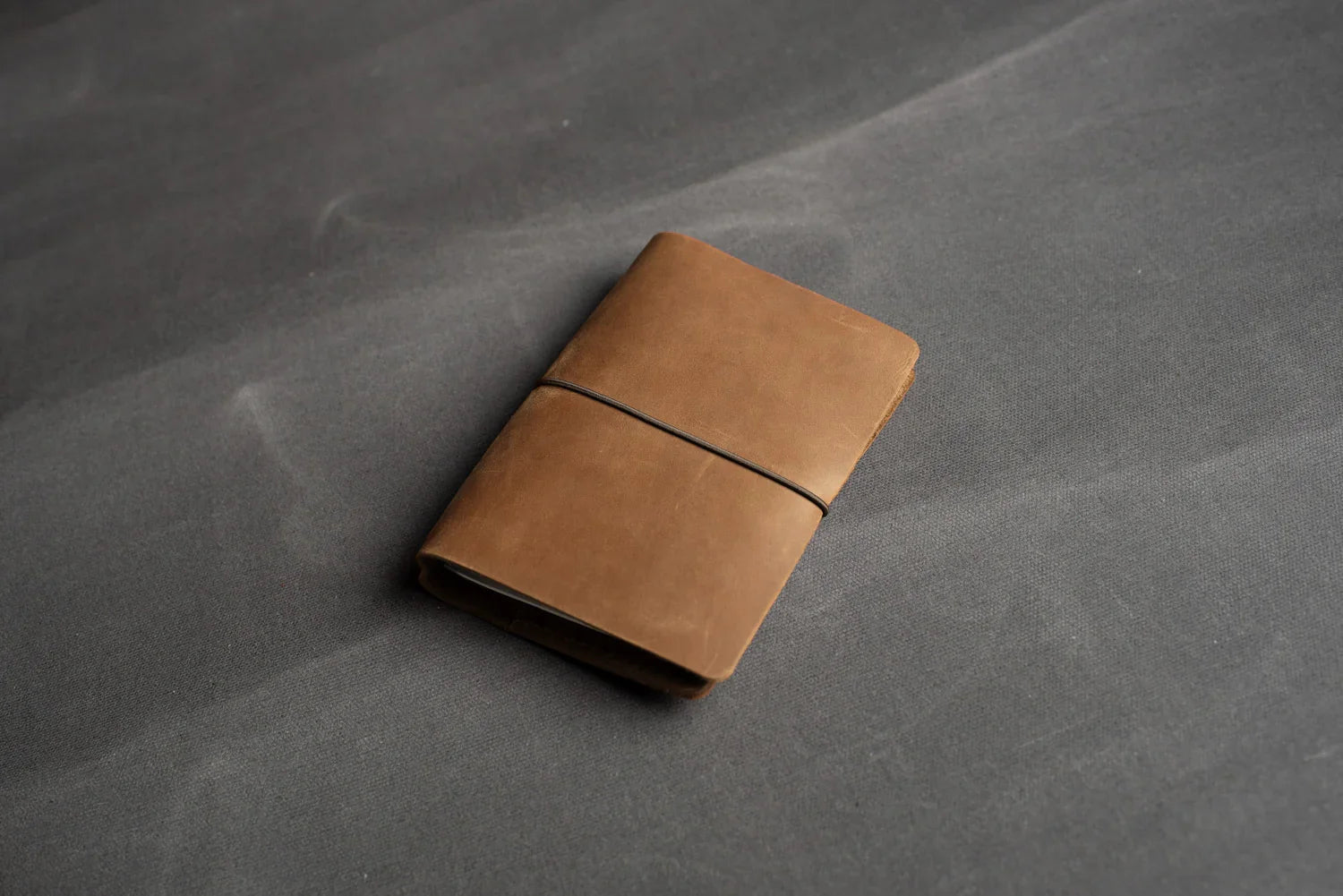 Distressed Leather Refillable Notebook cover A6, A5, B6