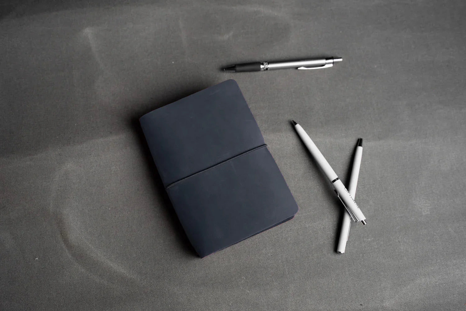 Distressed Leather Refillable Notebook cover A6, A5, B6