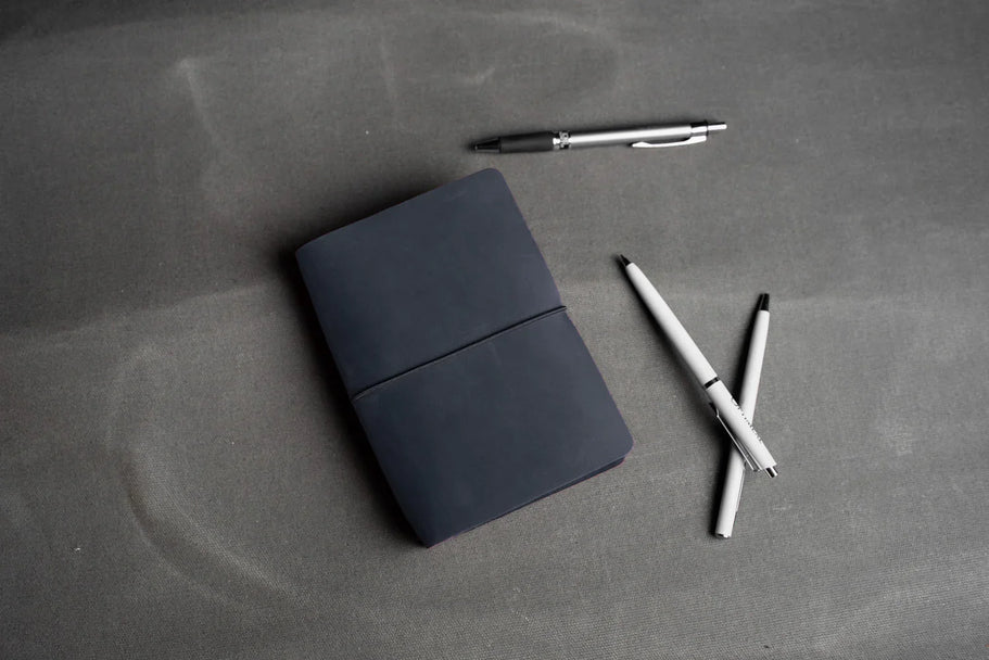 Distressed Leather Refillable Notebook cover A6, A5, B6