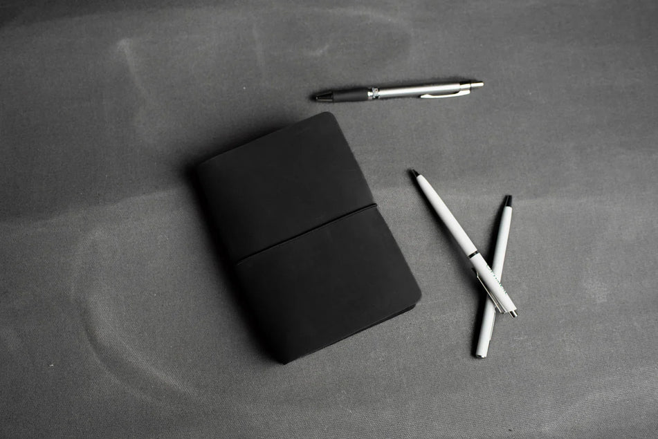 Distressed Leather Refillable Notebook cover A6, A5, B6
