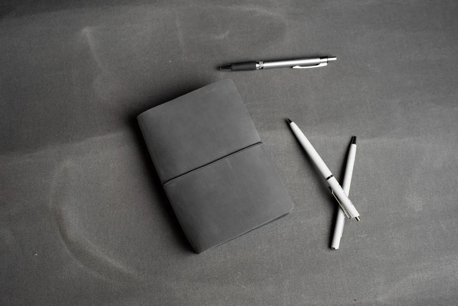 Distressed Leather Refillable Notebook cover A6, A5, B6