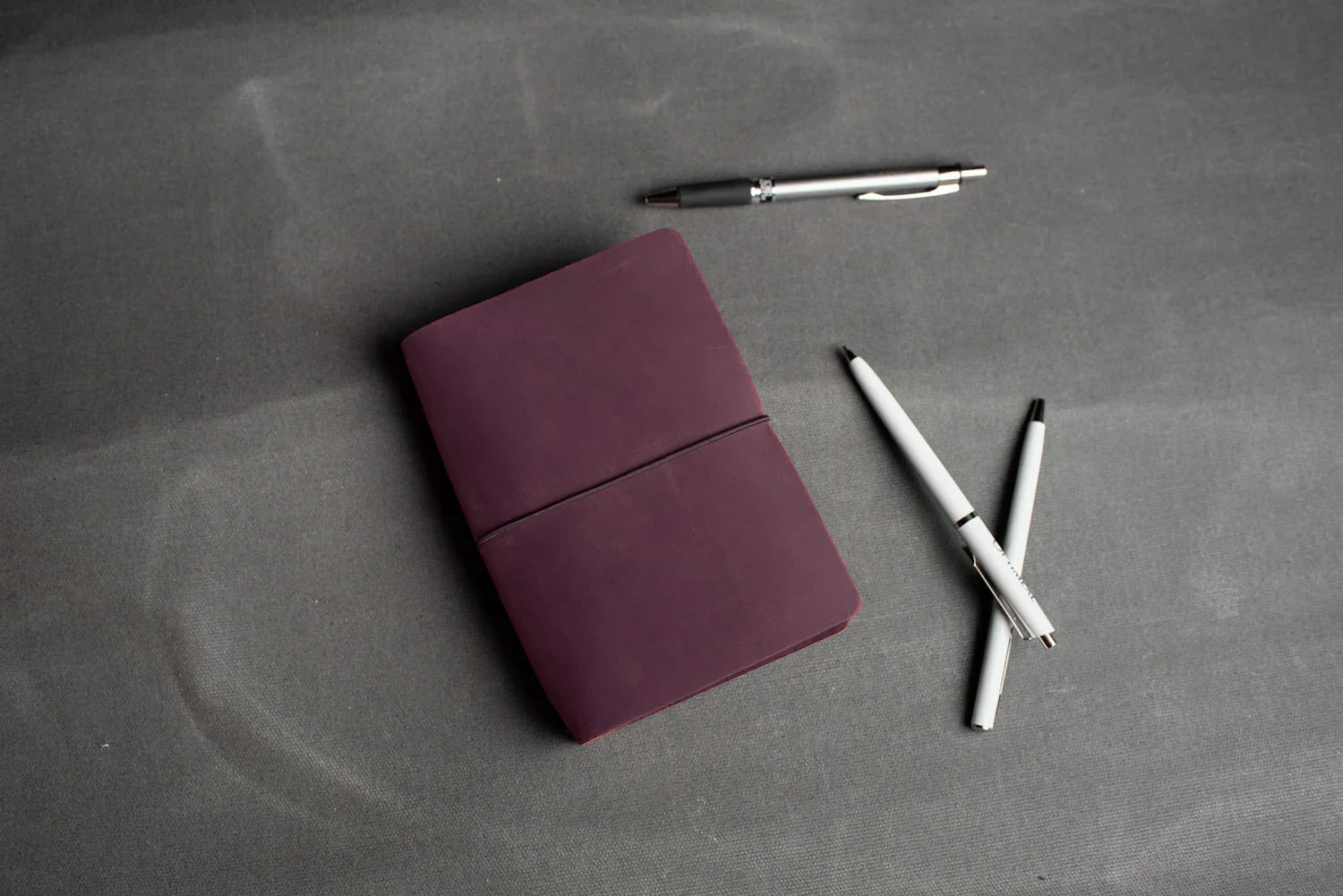 Distressed Leather Refillable Notebook cover A6, A5, B6