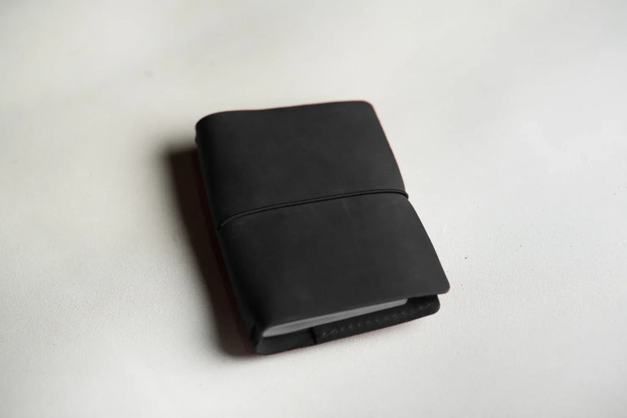 Distressed Leather Refillable Notebook cover A6, A5, B6