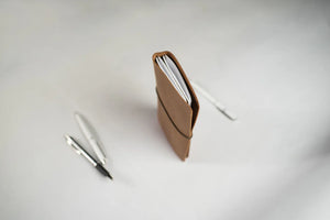 Distressed Leather Refillable Notebook cover A6, A5, B6