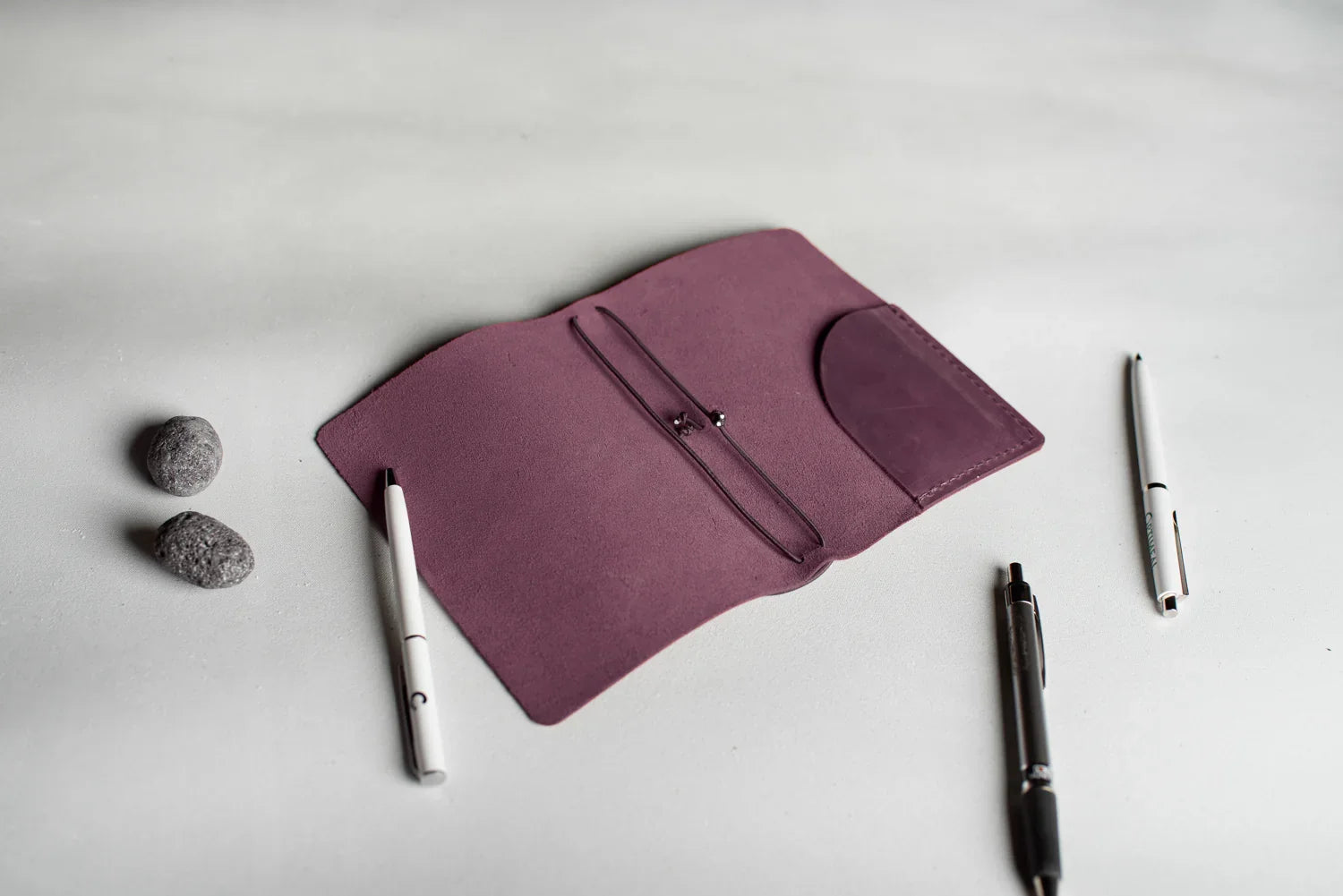 Distressed Leather Refillable Notebook cover A6, A5, B6