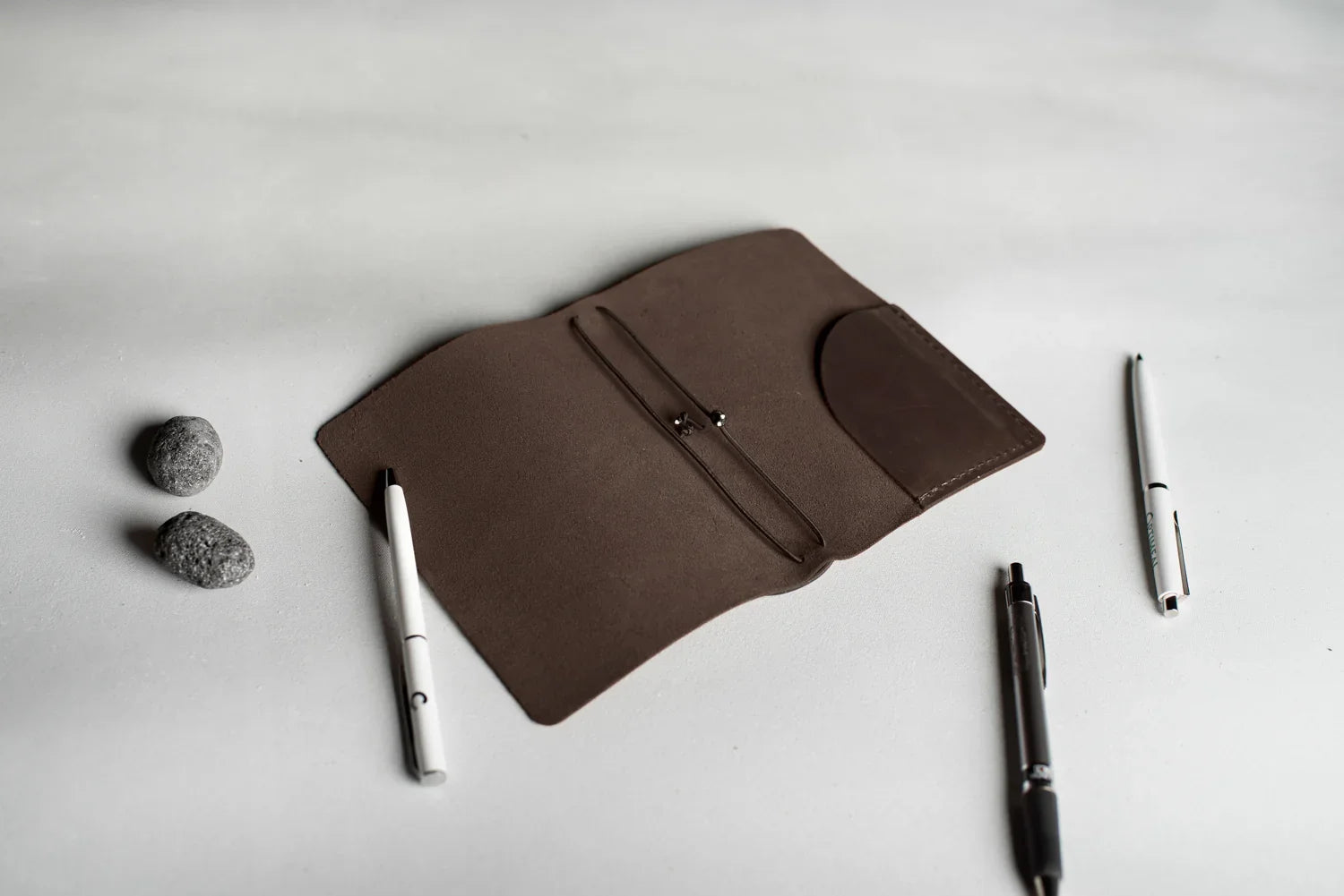 Distressed Leather Refillable Notebook cover A6, A5, B6