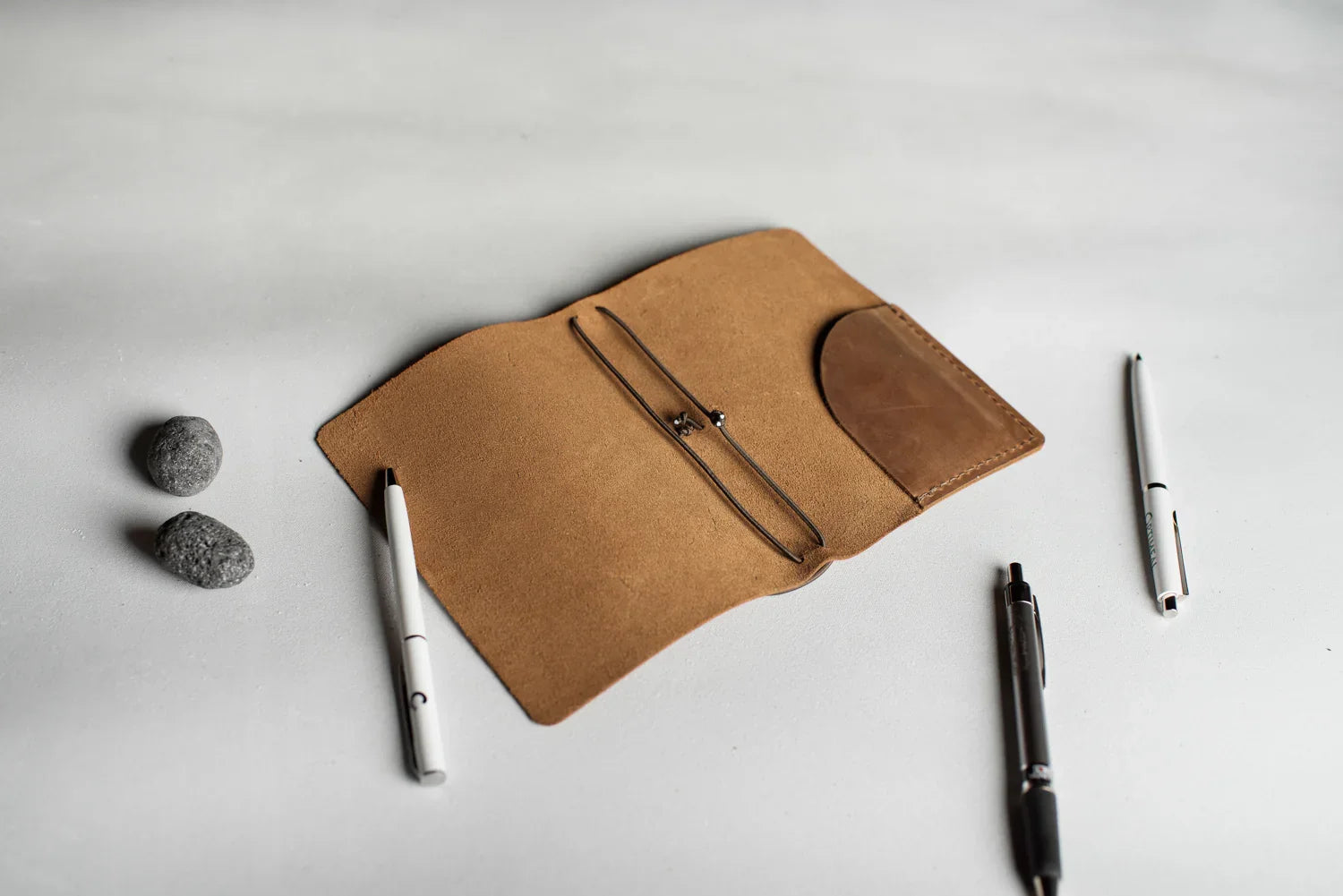 Distressed Leather Refillable Notebook cover A6, A5, B6