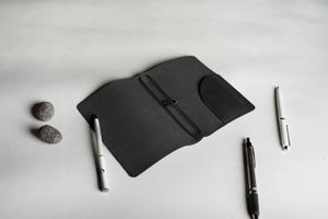 Distressed Leather Refillable Notebook cover A6, A5, B6