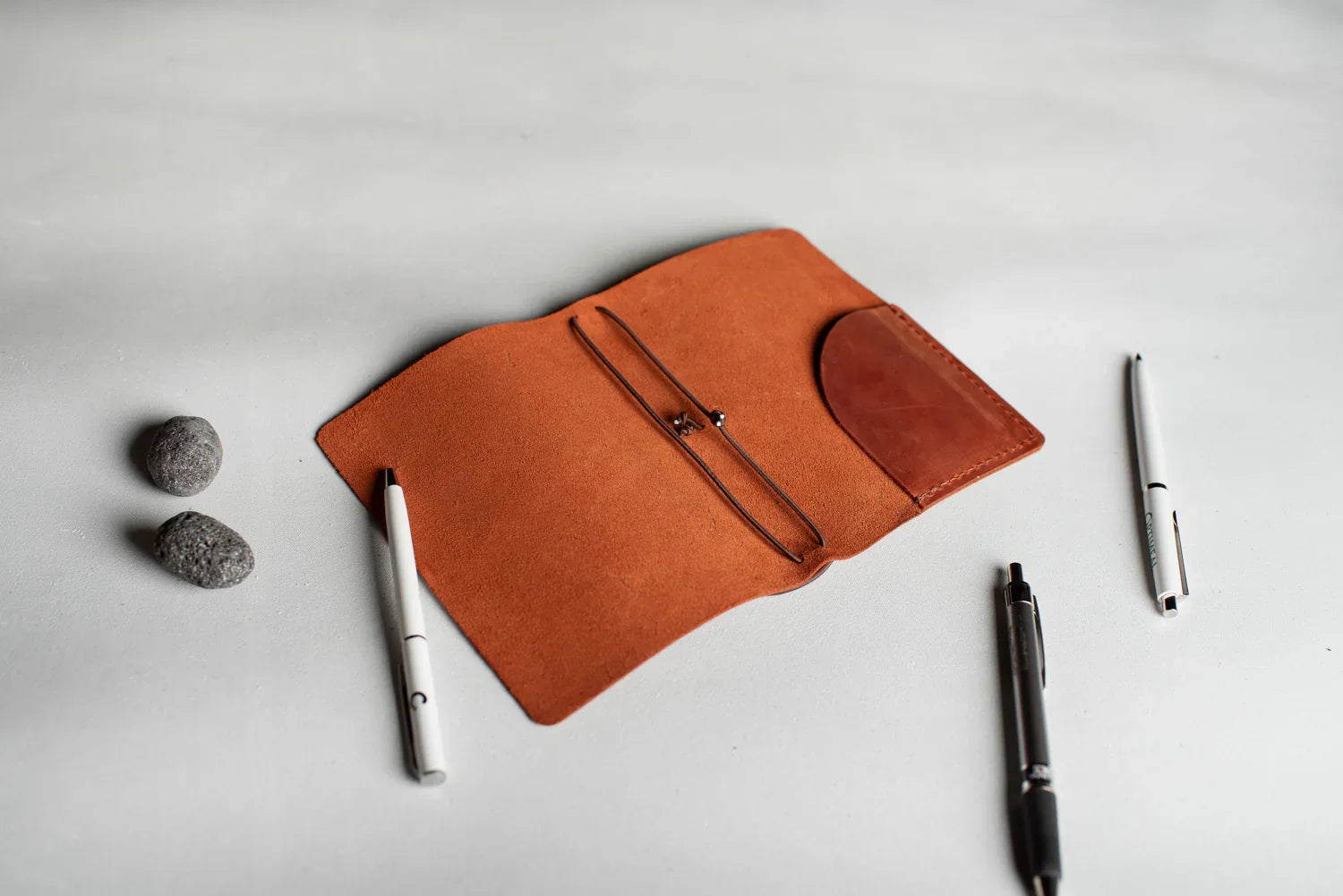Distressed Leather Refillable Notebook cover A6, A5, B6