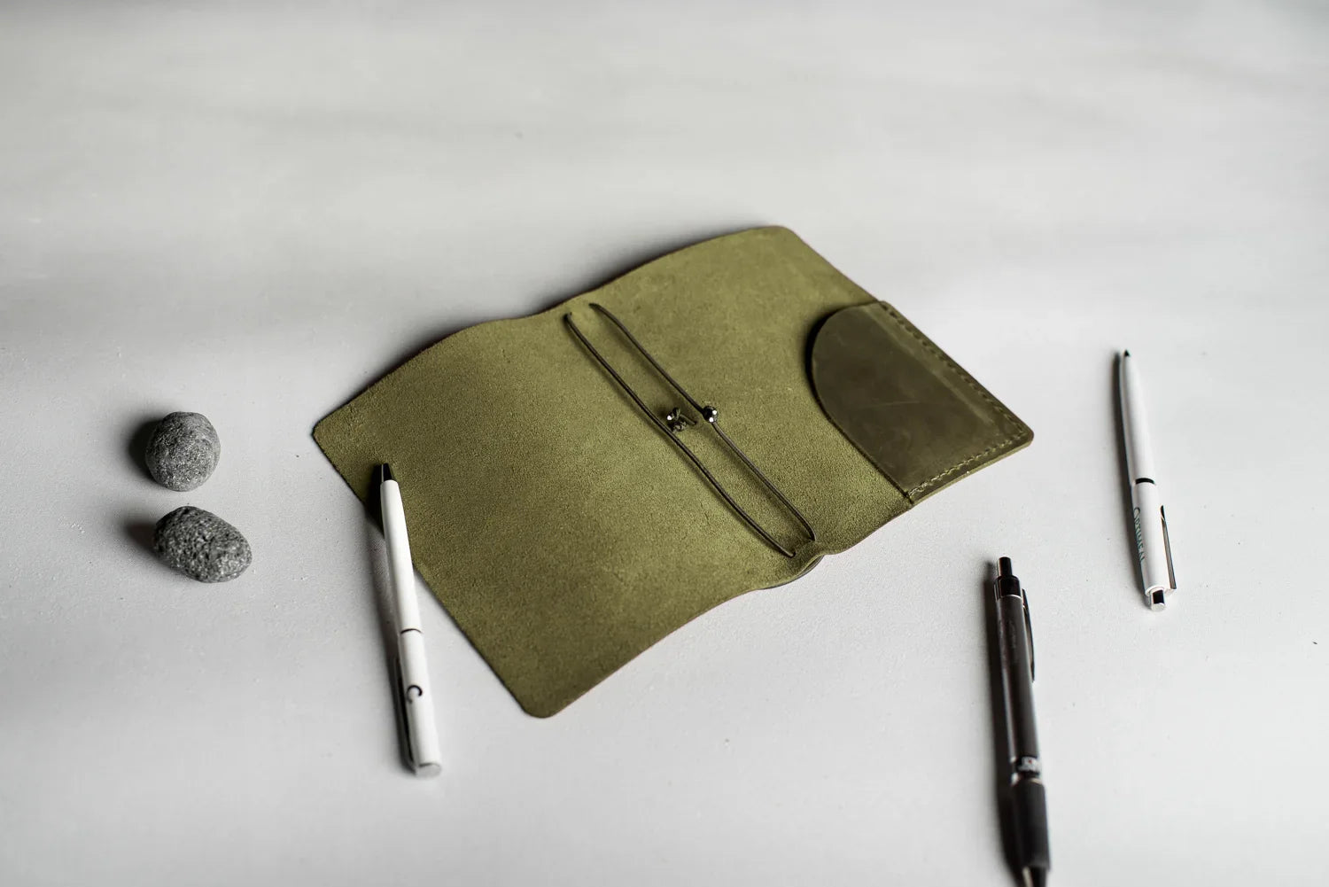 Distressed Leather Refillable Notebook cover A6, A5, B6
