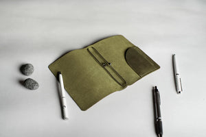 Distressed Leather Refillable Notebook cover A6, A5, B6