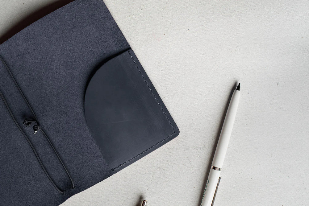Distressed Leather Refillable Notebook cover A6, A5, B6