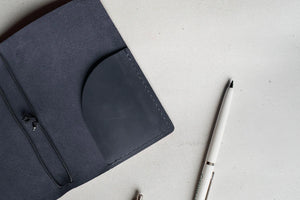 Distressed Leather Refillable Notebook cover A6, A5, B6