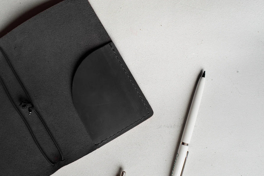 Distressed Leather Refillable Notebook cover A6, A5, B6
