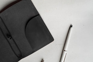 Distressed Leather Refillable Notebook cover A6, A5, B6