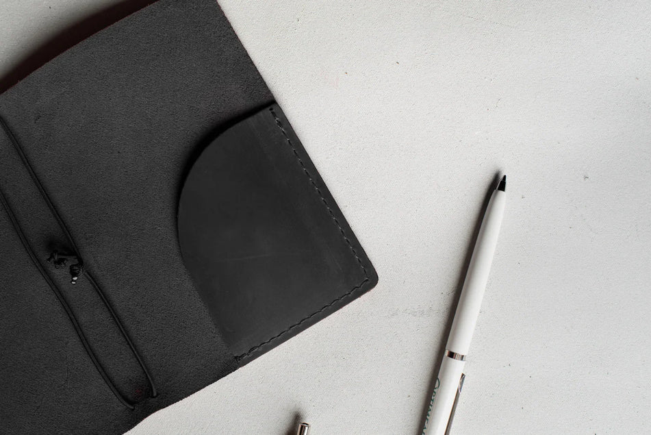 Distressed Leather Refillable Notebook cover A6, A5, B6